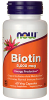 NOW Biotin 5000 мкг, 120 капс.
